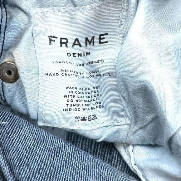 Frame Dark Blue Le Skinny de Jeanne Denim Jeans Women’s 26‎ - Picture 4 of 10